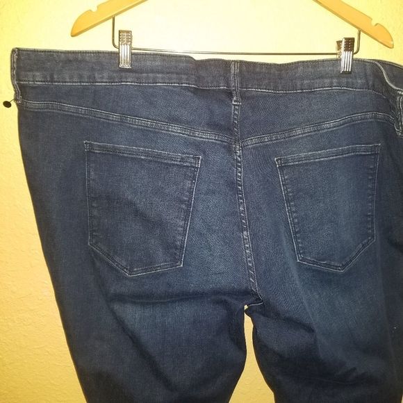 Old Navy Rockstar medium Wash Super Skinny Stretch‎ Jeans Plus Size 28 New - Picture 4 of 5
